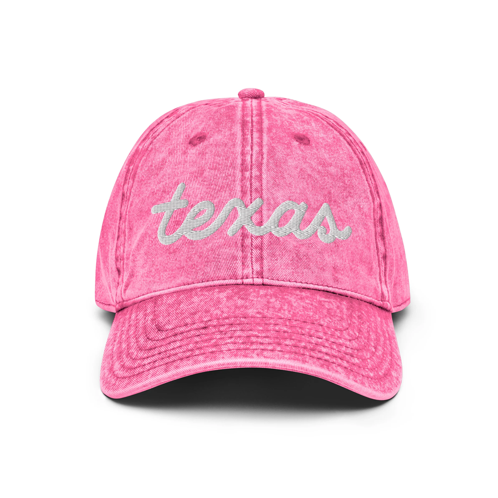 Texas Script Cotton Twill Hat (6 Colors)
