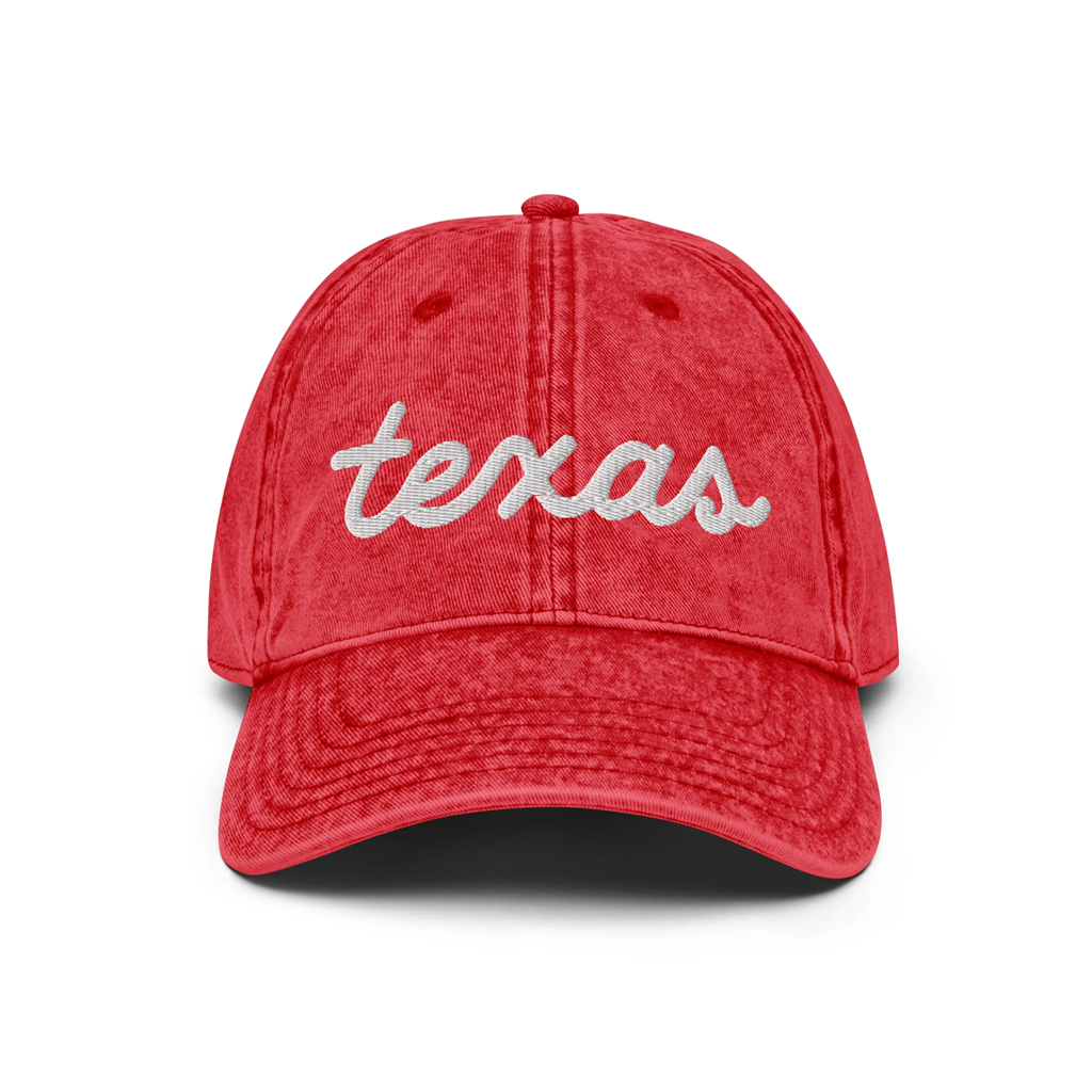 Texas Script Cotton Twill Hat (6 Colors)