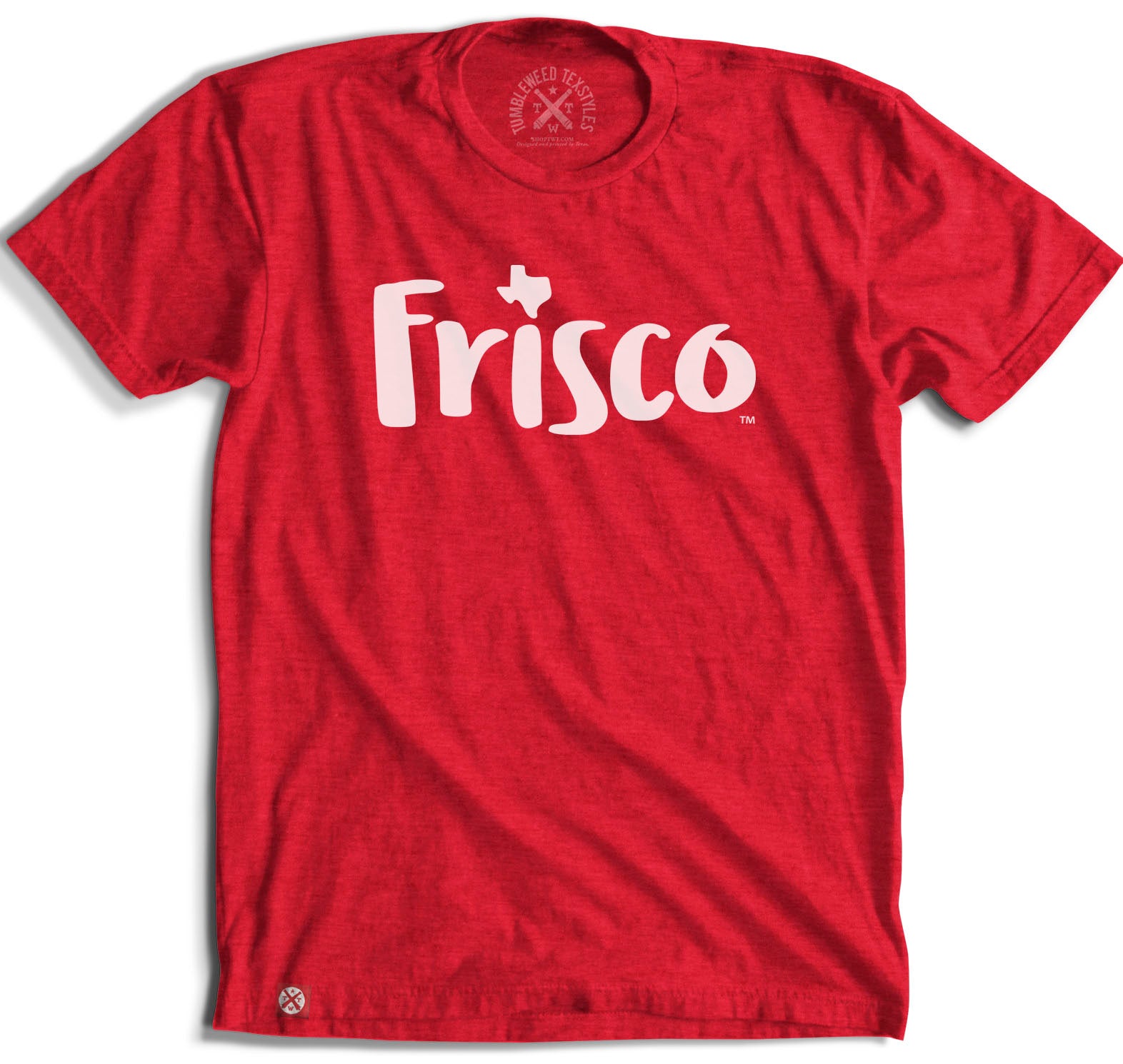 Visit Frisco Logo Tee T-Shirt (Red) - Tumbleweed TexStyles
