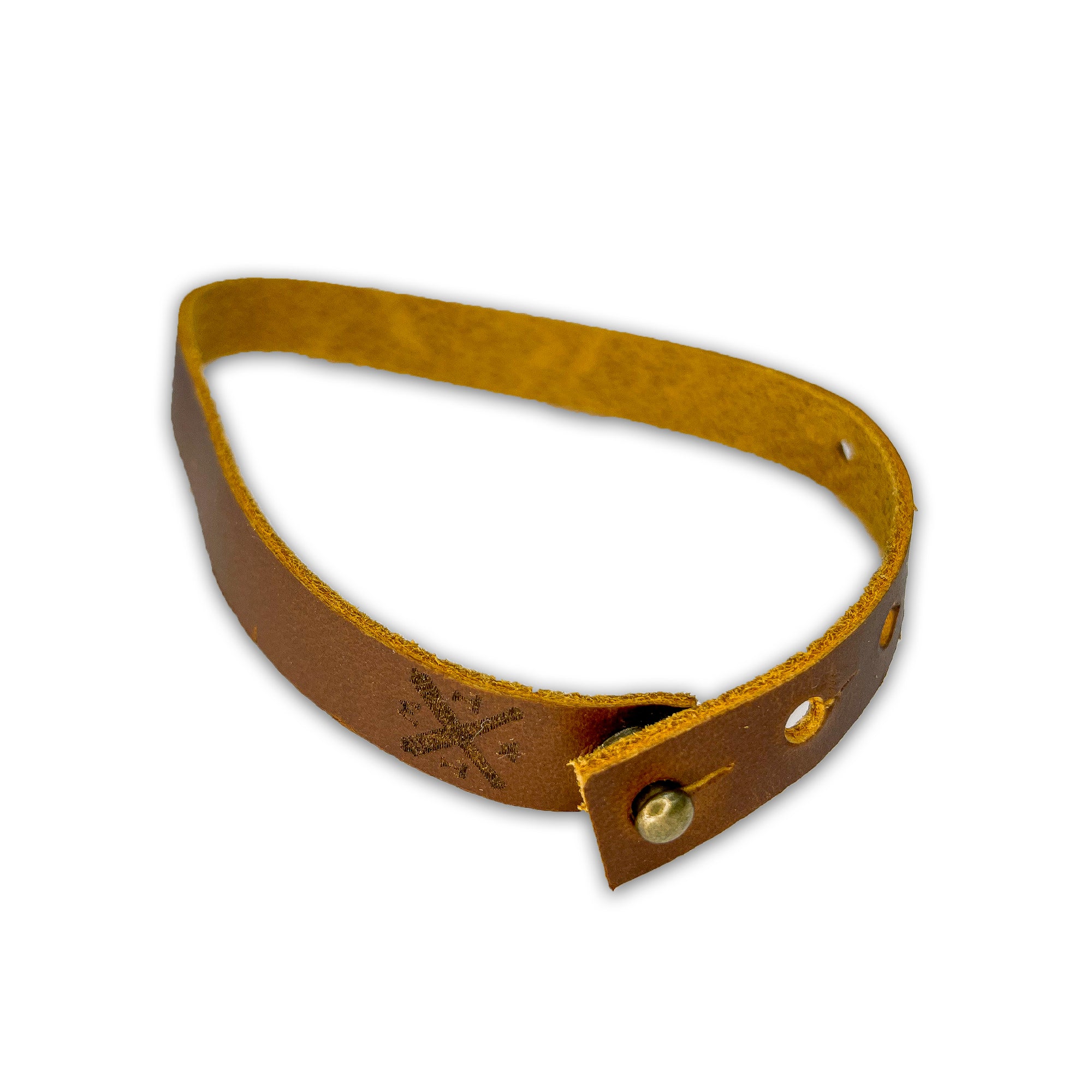 Leather Bracelet With Adjustable Strap