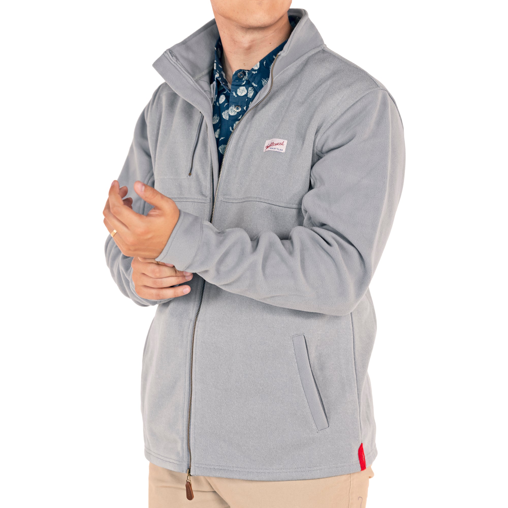 Men's Caprock Knit Fleece Jacket (Gray)