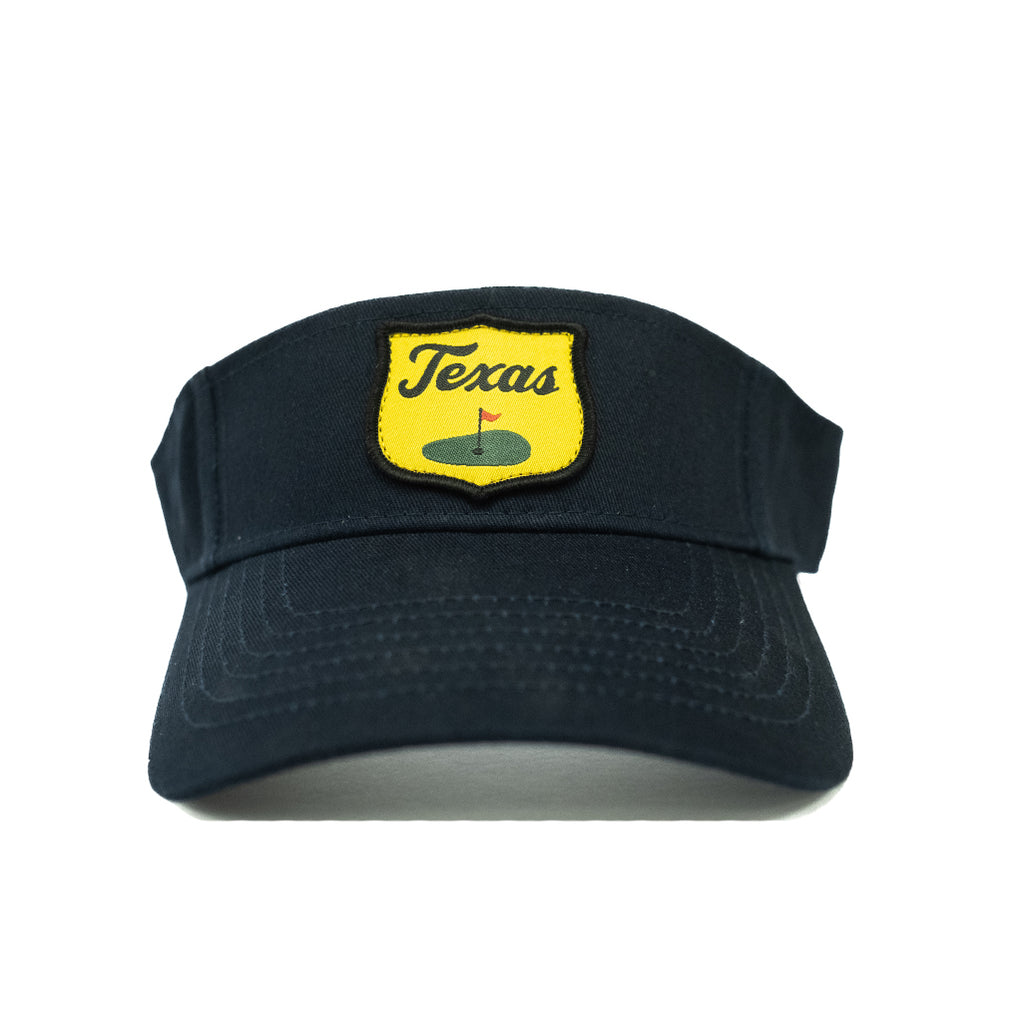 TX Traditional Golf Visor in Black by State Traditions main image 1