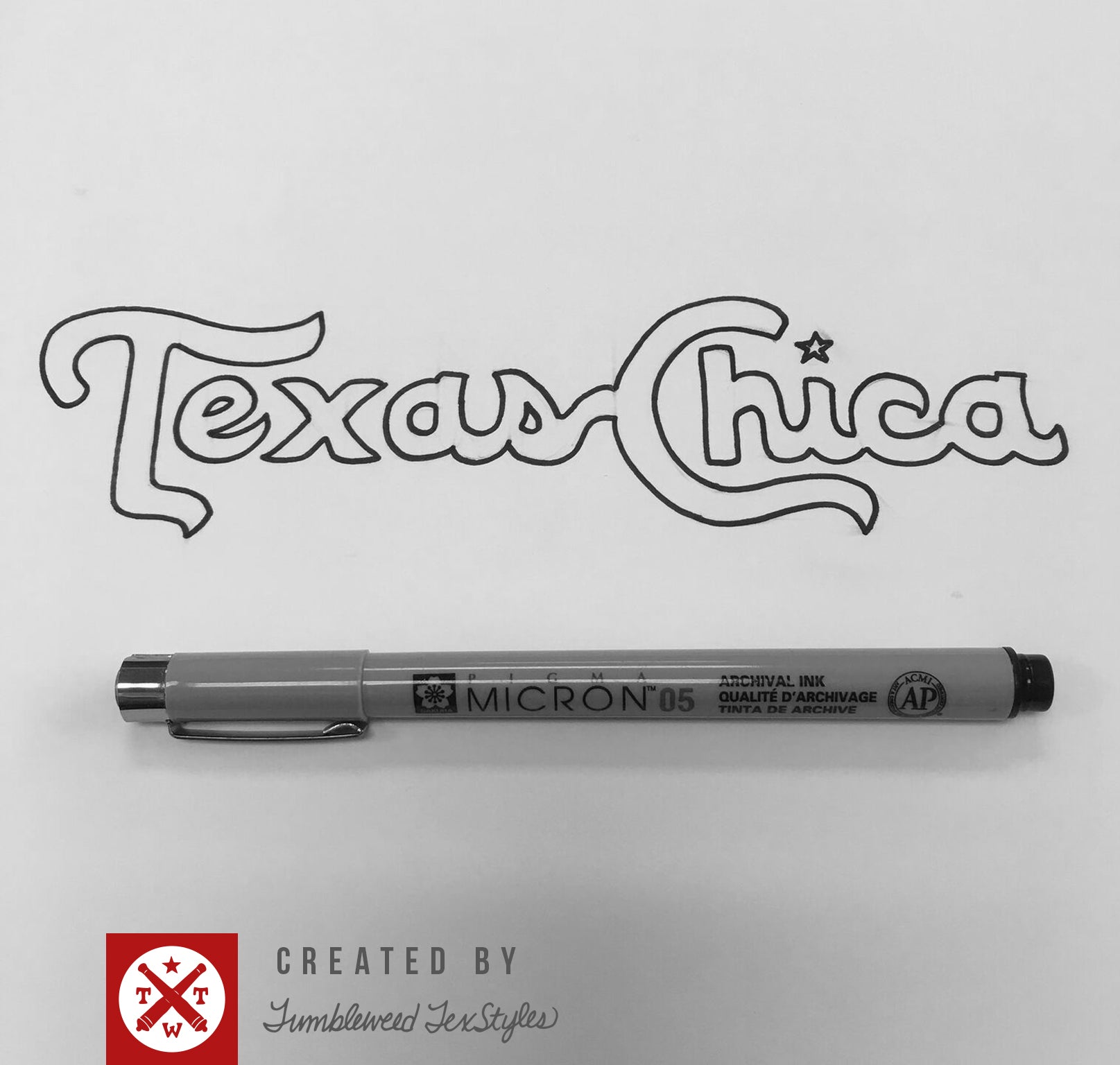 Texas Chica Sticker - Tumbleweed TexStyles
