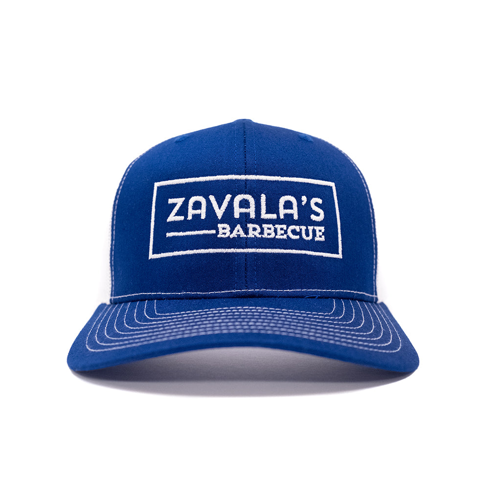 Zavala's Barbecue Royal Blue Trucker Hat