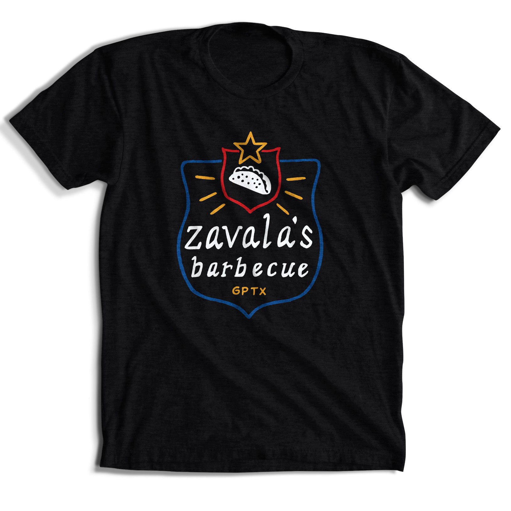 Zavala's Barbecue Neon Sign T-Shirt