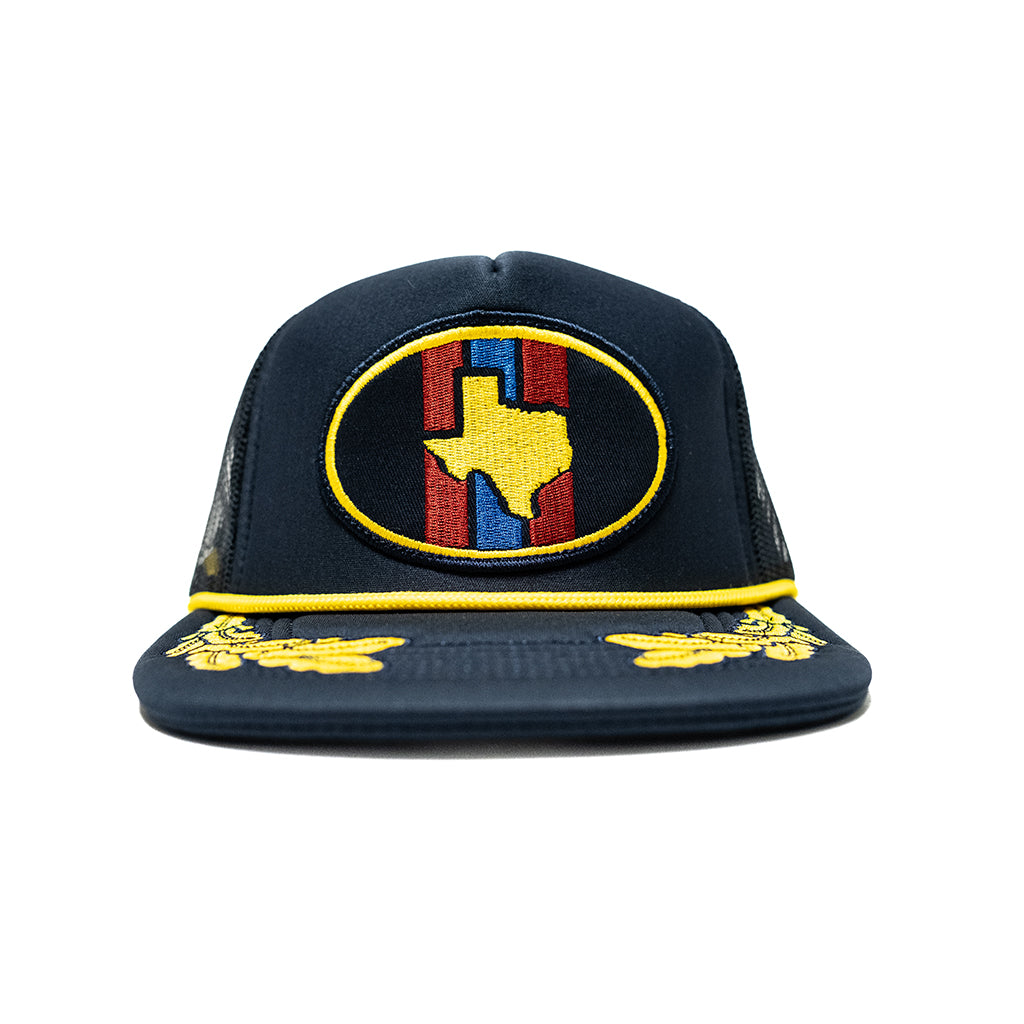 Texas Stripes Oval Patch Foam Trucker Hat