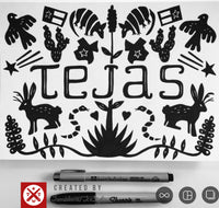 Texas Otomi T-Shirt - Tumbleweed TexStyles